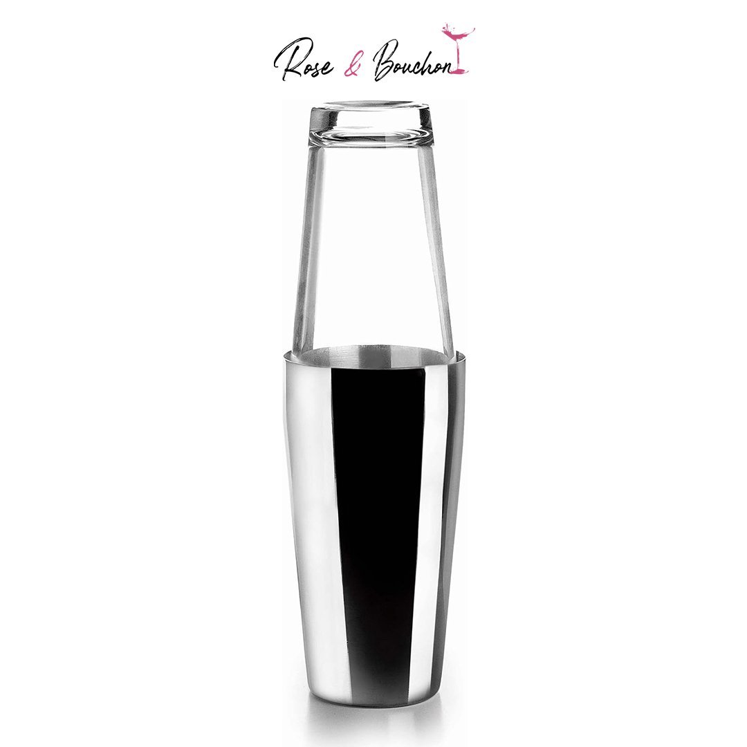 Shaker Boston en acier inoxydable – Couleur Gris