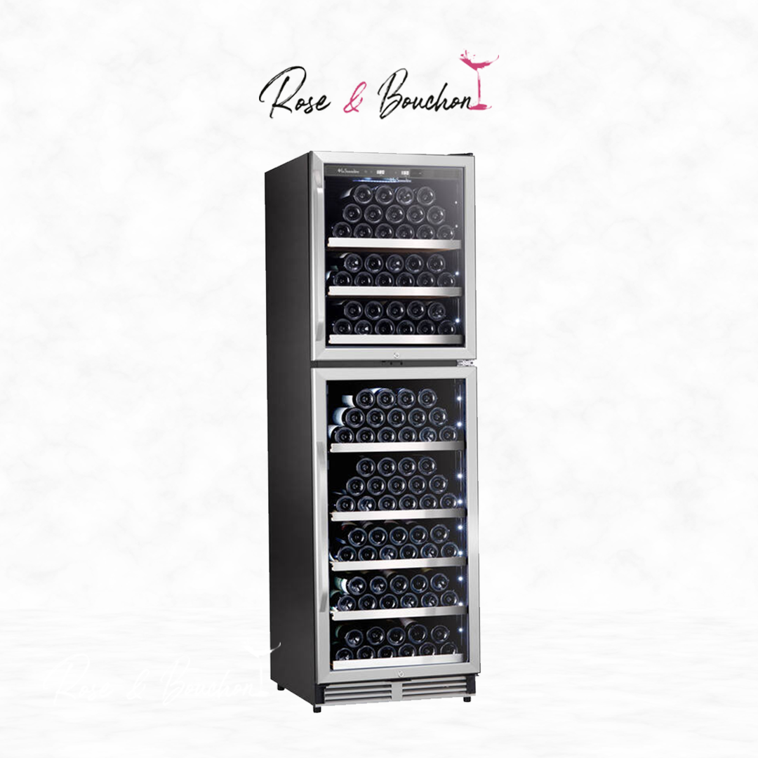 Cave à vin professionnelle MT166DP – Double zone La Sommelière