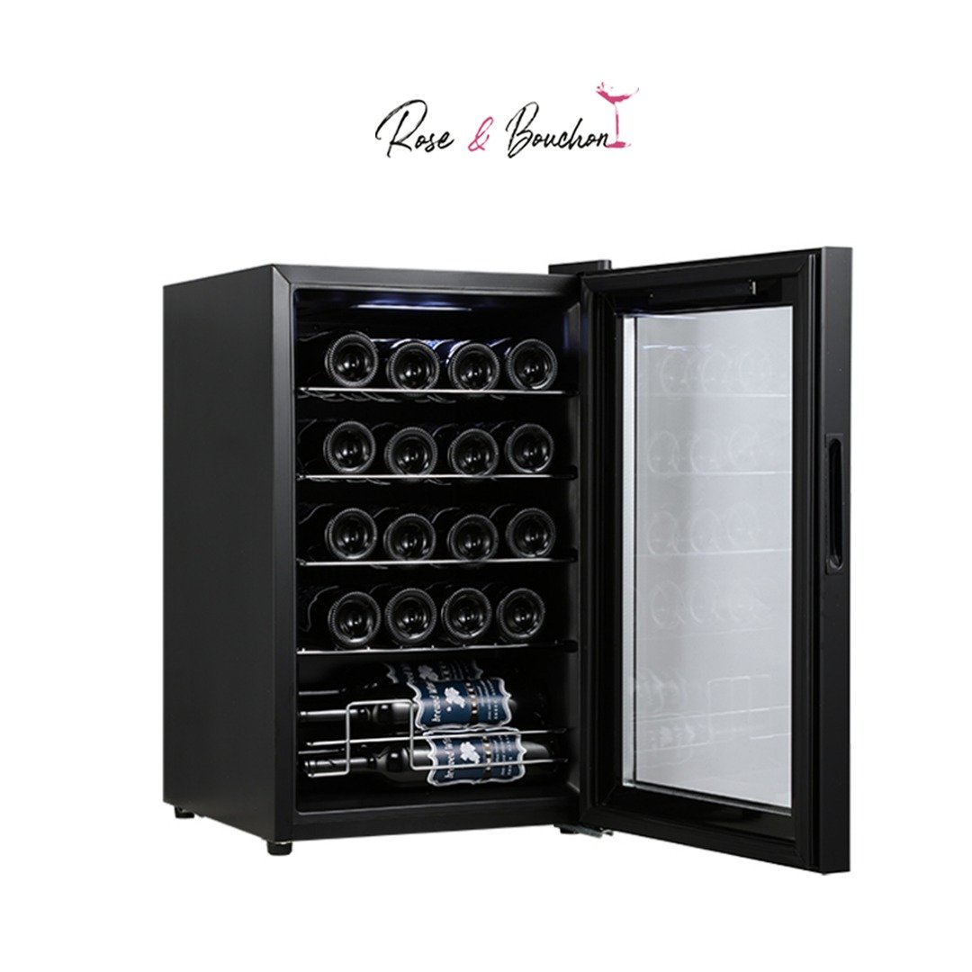 Cave à vin – 20 bouteilles Compressor system-Rose et bouchon