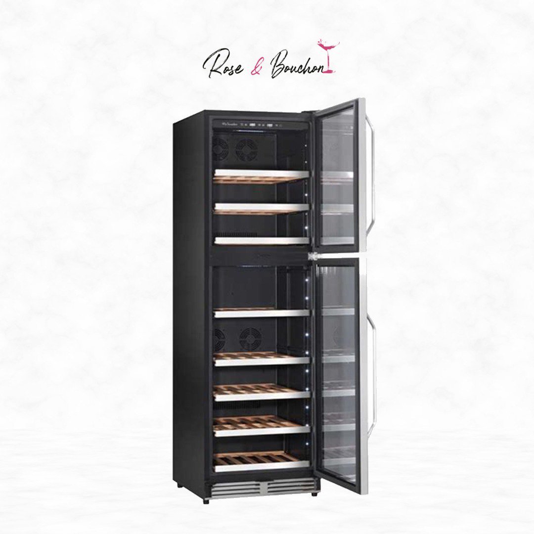 Cave à vin professionnelle MT166DP – Double zone La Sommelière