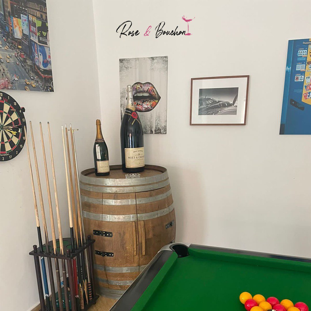 Tonneau de décoration en bois de fût de chêne XXL 500 Litres