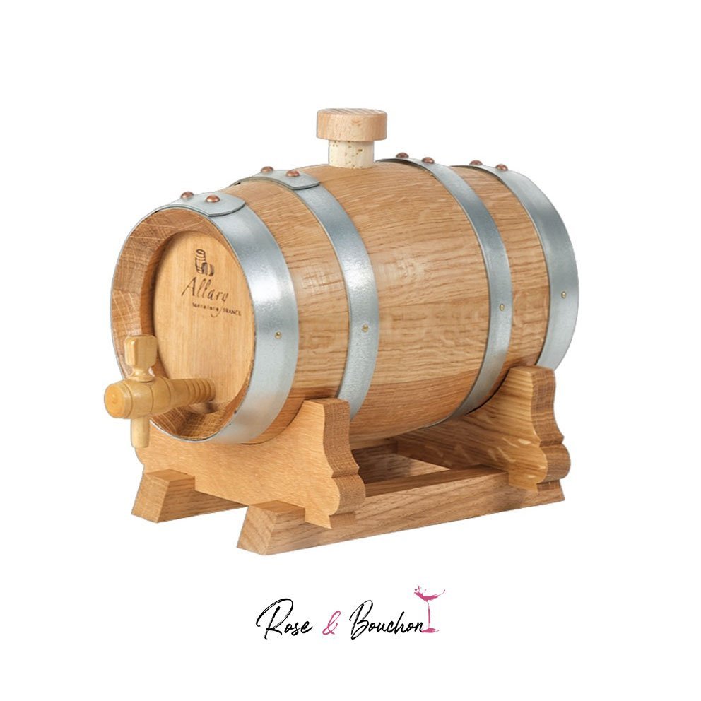 Mini-barrique en chène pour le veillissement et l'aromatisation du vin-5 litres